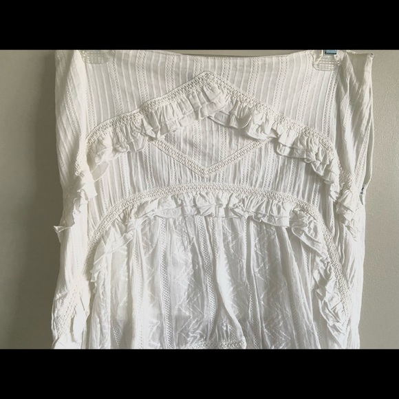 Zinc White Boho Asymmetrical Skirt - Picture 2 of 5